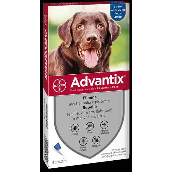 Elanco Advantix Spot On 25-40 kg, farmaco veterinario per cani