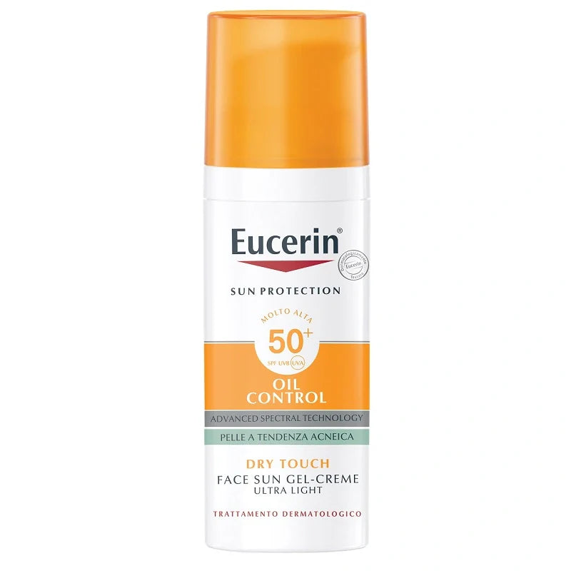 Eucerin Sun Oil Control 50+, flacone da 50 ml, cosmetici solari