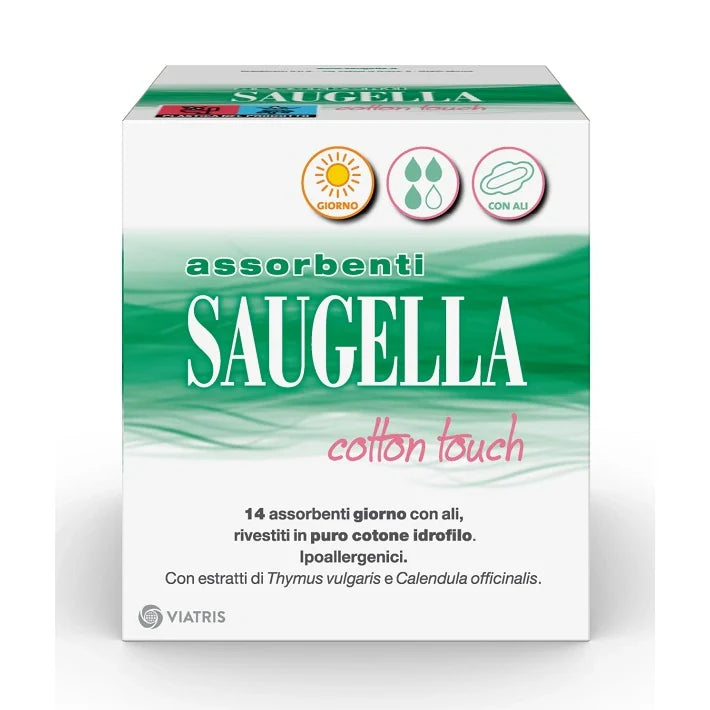 Saugella Assorbenti Cotone 14pz, Parafarmaci, Assorbenti
