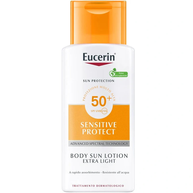 Eucerin Sun Lotion Light SPF50 150 ml, protezione solare, cosmetici