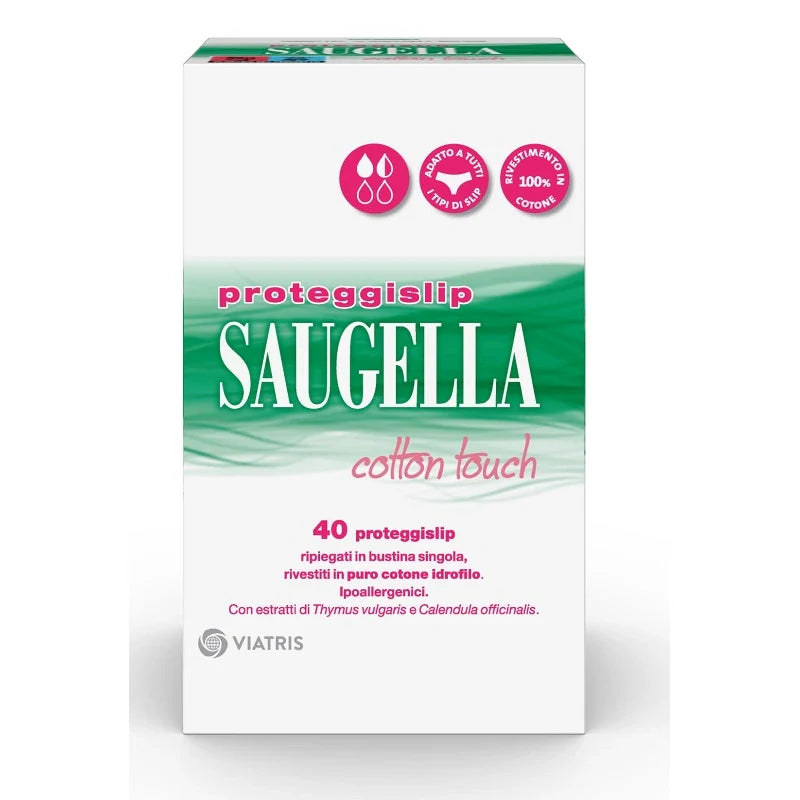 Saugella Proteggislip 40pz, assorbenti in cotone, parafarmaco