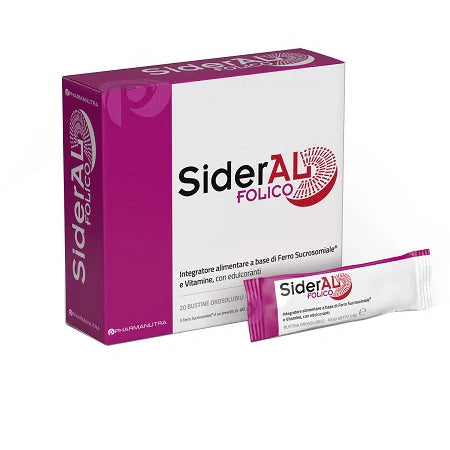 Pharmanutra Sideral Folic 30mg 20 Bustine Integratori