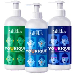 Meda Pharma Saugella Younique 3 Flaconi 200 ml Detergenti Intimi