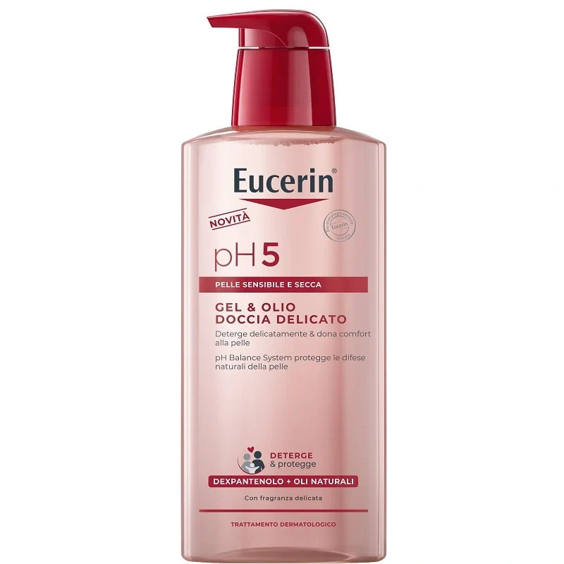 Eucerin Gel e Olio Doccia Delicato 400 ml, Cosmetici