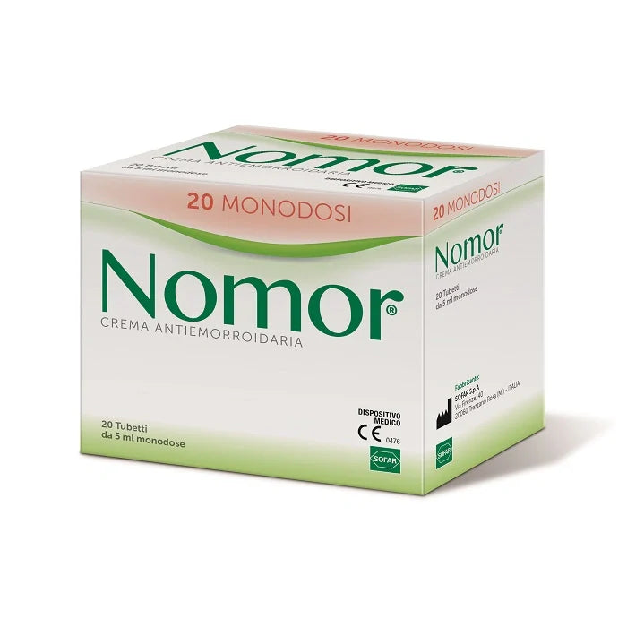 Alfasigma Nomor Crema Antiemorroidaria 20 tubetti Dispositivo medico