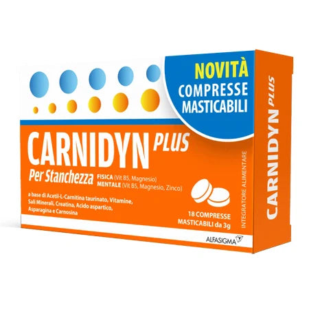 Alfasigma Carnidyn Plus 18 compresse masticabili Integratori