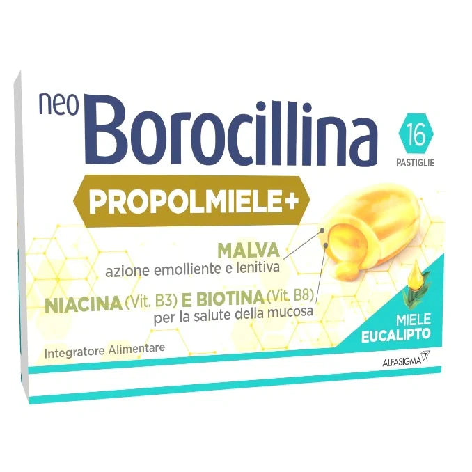 Alfasigma NeoBorocillina Propolmiele 16 Pastiglie Parafarmaco