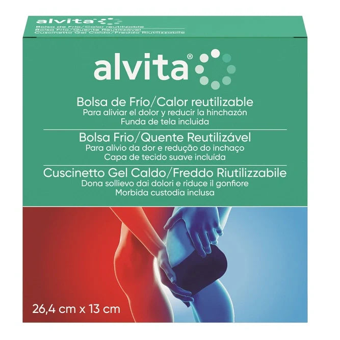 Alvita Cuscinetto gel caldo freddo 26,4 cm x 13 cm Dispositivo medico