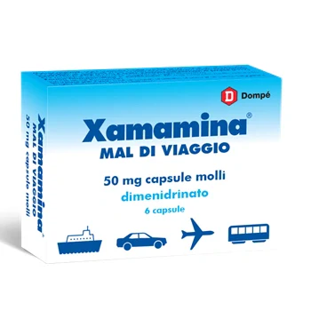 Dompe Xamamina Mal di Viaggio 50 mg 6 cps Farmaci