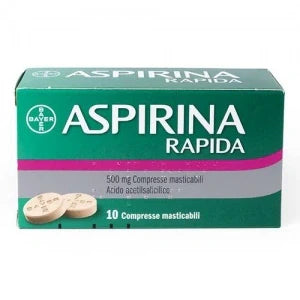 Bayer Aspirina Rapida 500 mg 10 Compresse Masticabili Farmaci