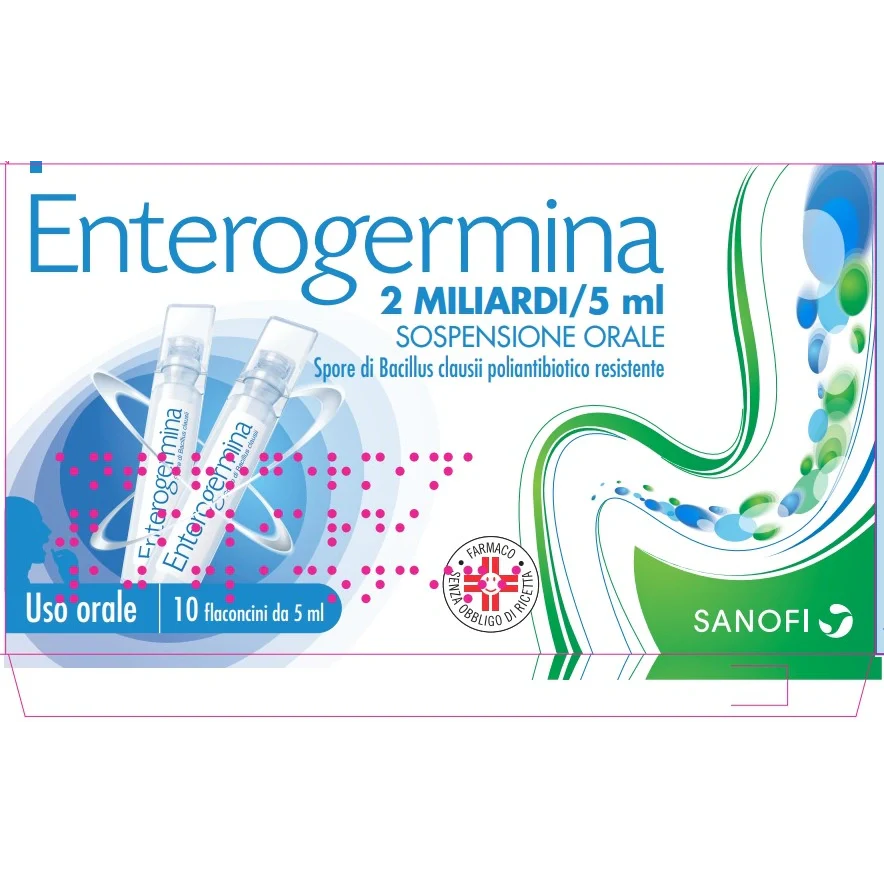 Opella Healthcare Italy Enterogermina 10 flaconi da 5 ml Farmaci da banco
