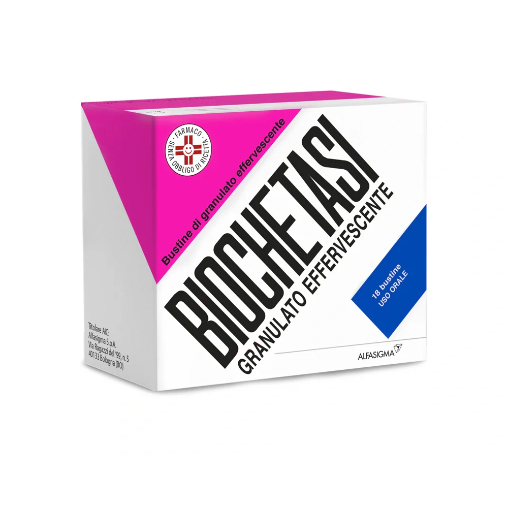 Alfasigma BioChetasi Granulato Effervescente 18 Bustine Farmaci da banco