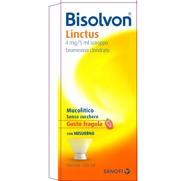Opella Healthcare Italy Bisolvon Sciroppo Fragola 200 ml Farmaci da banco