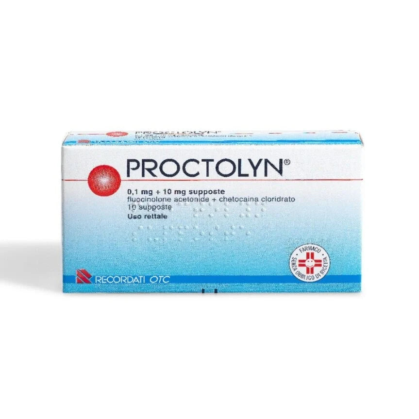 Recordati Proctolyn supposte 0,1 mg + 10 mg Farmaci