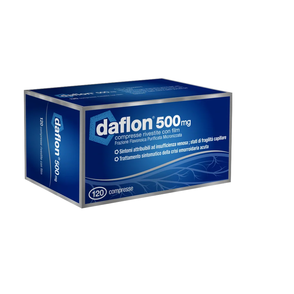 Servier Daflon 500 mg 120 compresse rivestite Farmaci
