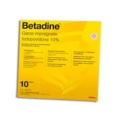 Viatris Betadine Garze Impregnate 10x10 Disinfettanti