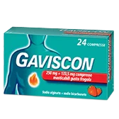 Gaviscon compresse masticabili fragola 24 pz, farmaco da banco
