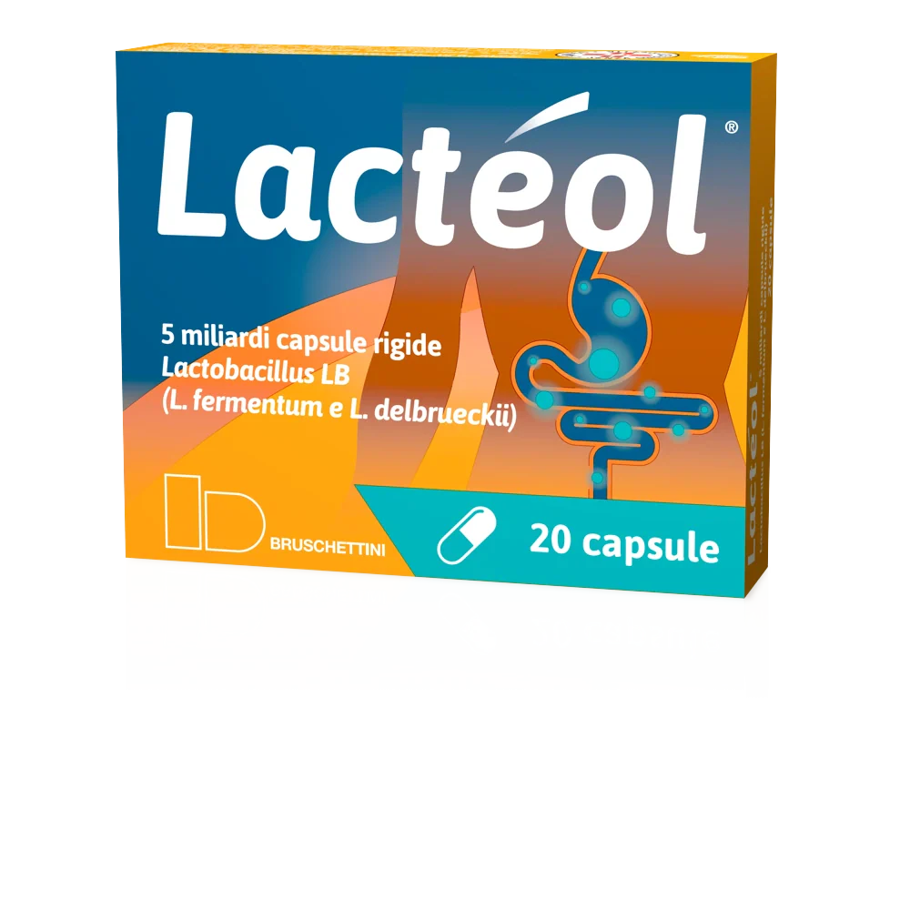 Bruschettini Lacteol 20 capsule 5 miliardi - Farmaci da banco