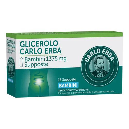Carlo Erba Glicerolo 1375 mg 18 supposte Farmaci