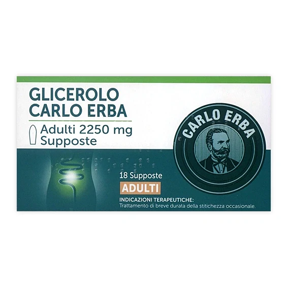 Carlo Erba Glicerolo AD 18 Supposte 2250 mg Farmaci