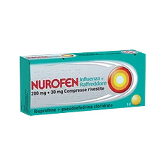 Nurofen Influenza 12 Compresse, farmaco per raffreddore e influenza