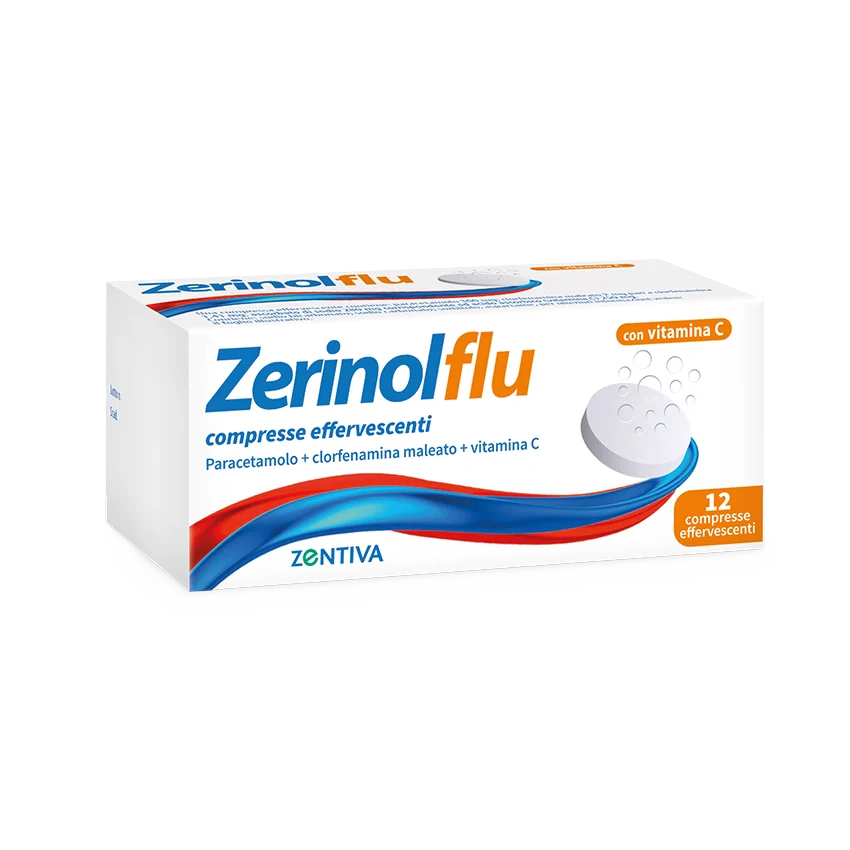 Zentiva Zerinol Flu 12 Compresse Effervescenti Farmaci
