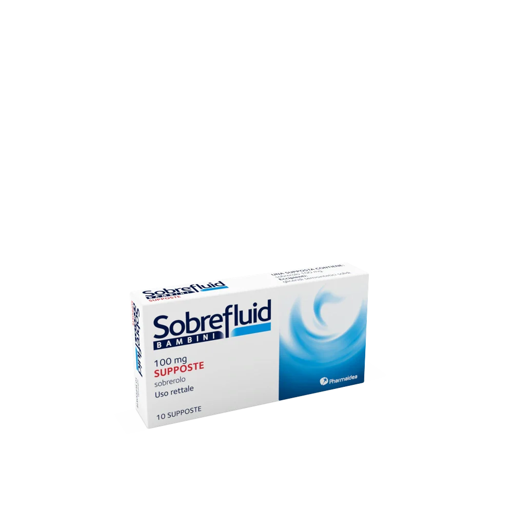 Pharmaidea SOBREFLUID BB 100 mg 10 supposte Farmaci