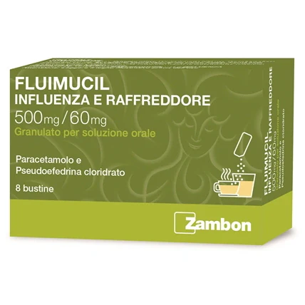 Zambon Fluimucil Influenza Granulato 8 Bustine Farmaci