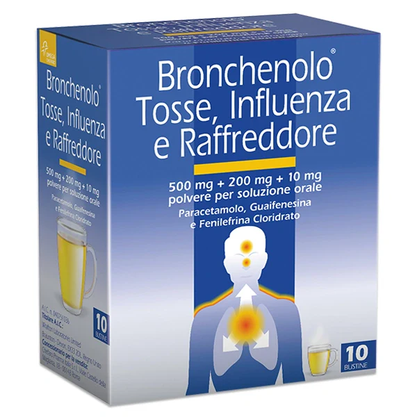 Perrigo Bronchenolo Toss Influenza 10 Bustine Farmaci