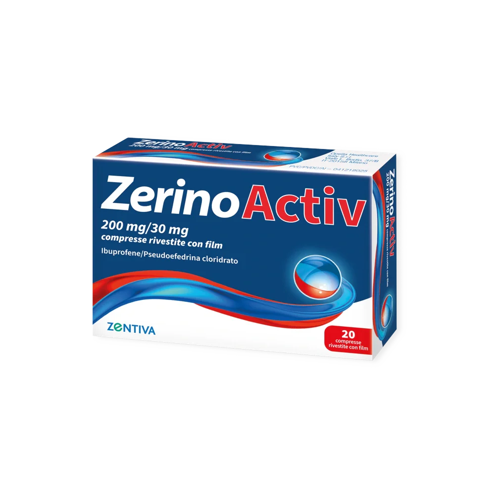 Zentiva Zerinoactiv 20 compresse 200mg+30mg Farmaci da banco