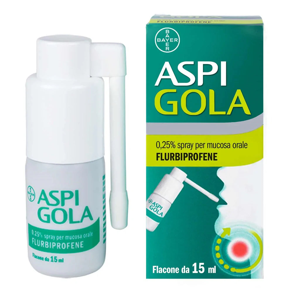 Bayer Aspi Gola Spray 15ml 0,25% Farmaci