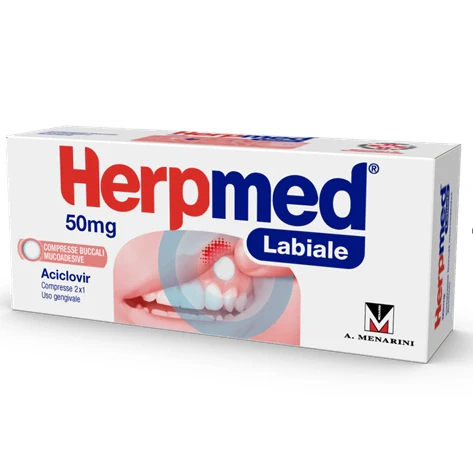 Vectans Pharma Herpmed Labiale 50 mg 2 compresse Farmaci da banco