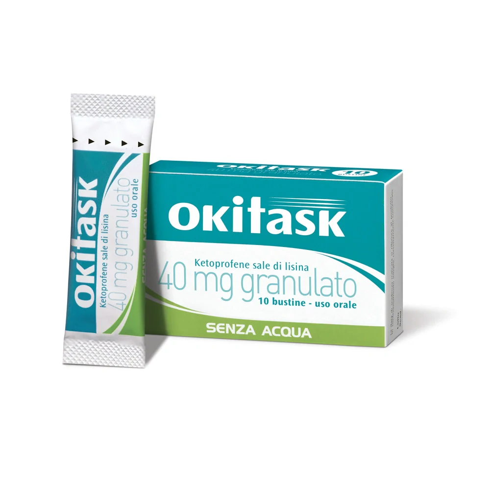 Dompe Okitask OS Granulato 40 mg 10 bustine Farmaci