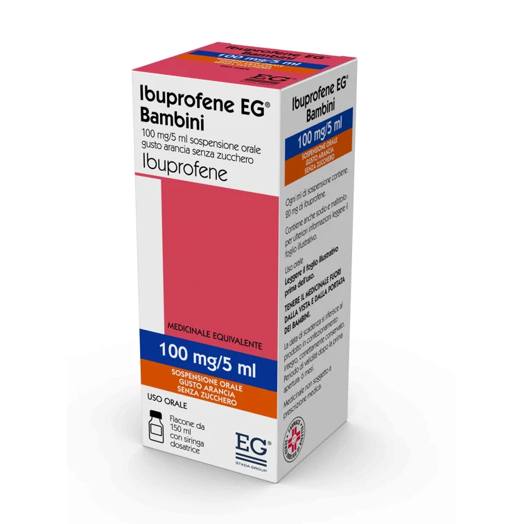 EG Ibuprofene 150 ml Arancia Farmaco Generico
