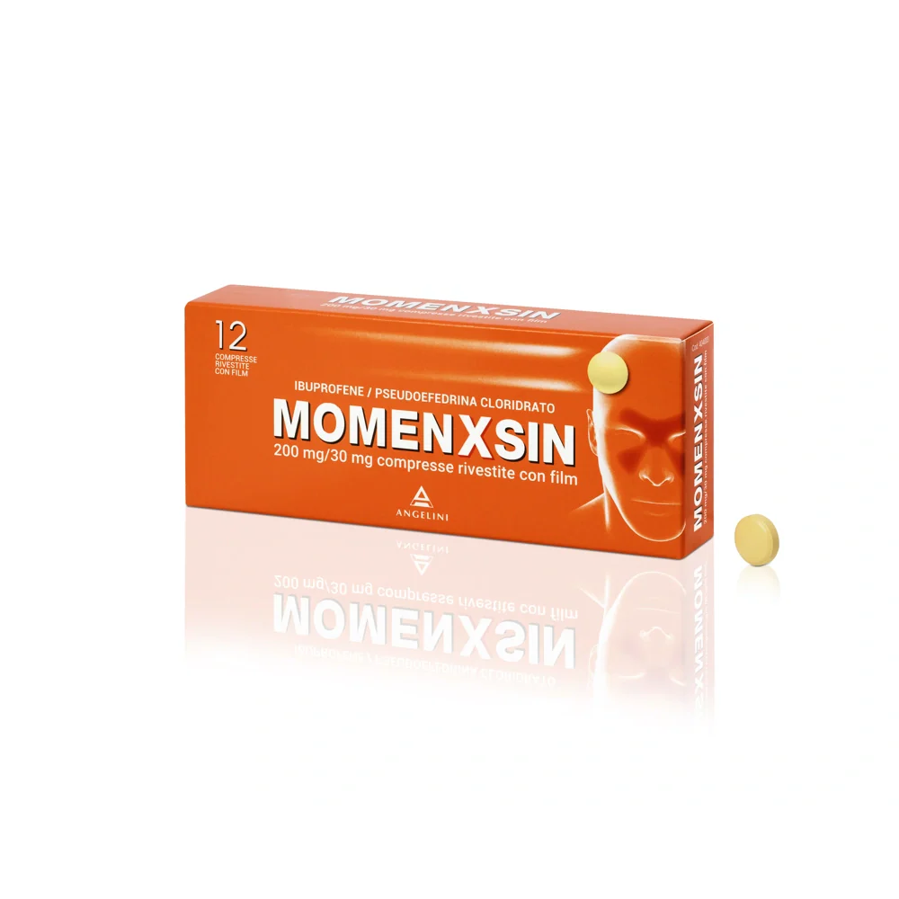 Angelini Momenx 12 compresse 200mg+30mg Farmaci