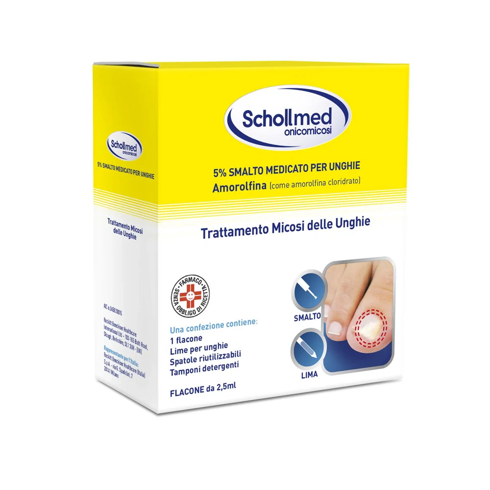 Scholl Smalto medicato per unghie 2,5 ml Farmaci