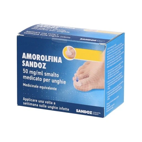 Sandoz Amorolfina Smalto 2,5ml Farmaci Dermatologici