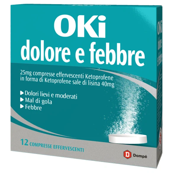 Dompe Oki Dolore e Febbre 12 Compresse Effervescenti Farmaci