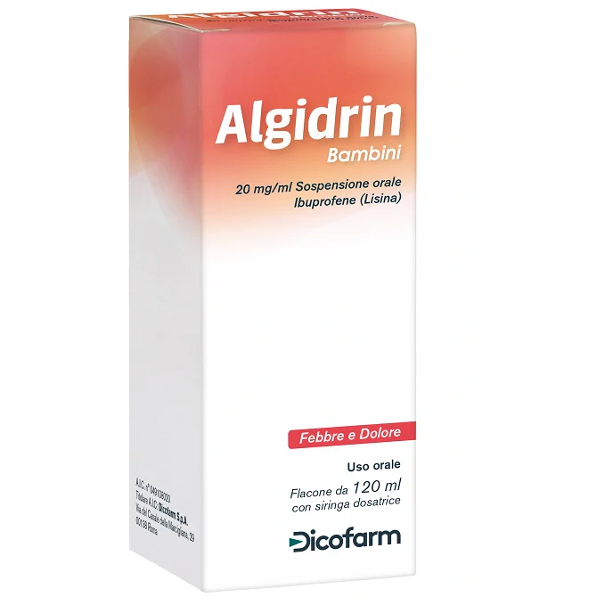 Dicofarm Algidrin Os 120 ml 20 Mg/ml Sospensione Orale Bambini