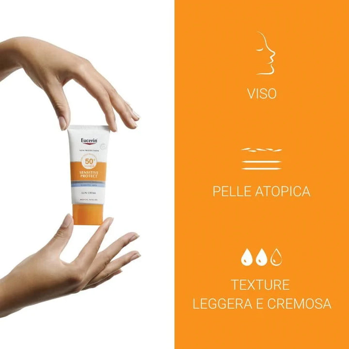 Eucerin Sensitive Protect Sun Viso Crema SPF50+ 50 ml