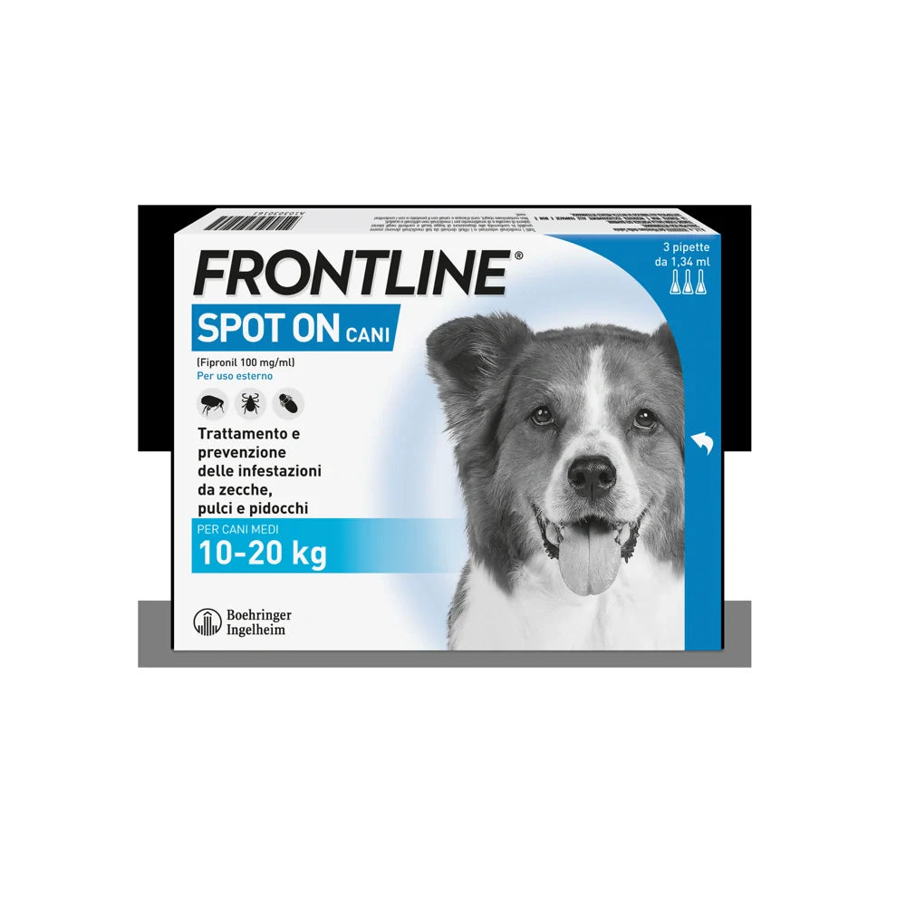 Boehringer Frontline Spot-On 10-20kg per Cani, Farmaci Veterinari