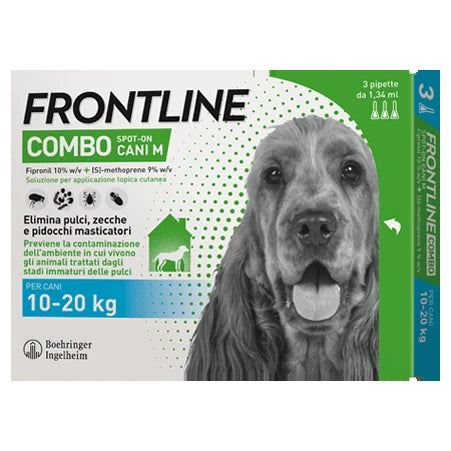 Boehringer Frontline Combo Spot-On cani 10-20 kg Farmaco veterinario