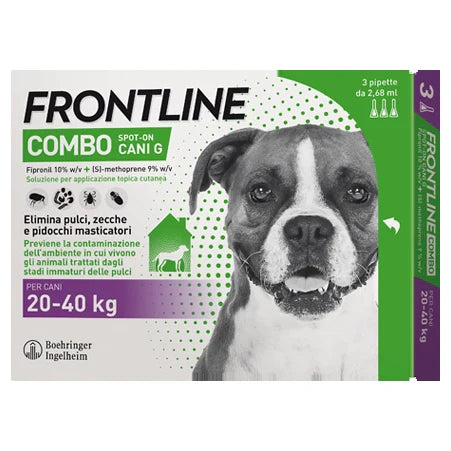 Boehringer Frontline Combo Spot-On Cani 20-40kg Farmaco veterinario
