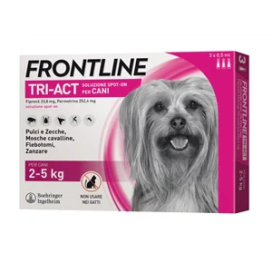 Frontline Tri-act 3 Pipette Spot-on Cane 2-5 kg