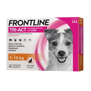 Frontline Tri-act 3 Pipette 5-10 kg