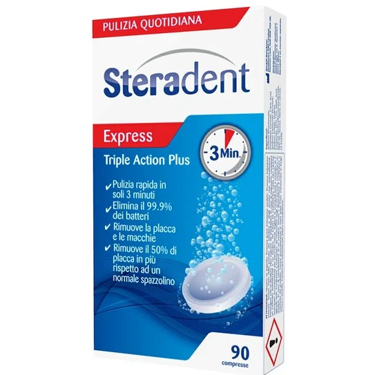 Steradent Triple Action Plus 90 Compresse