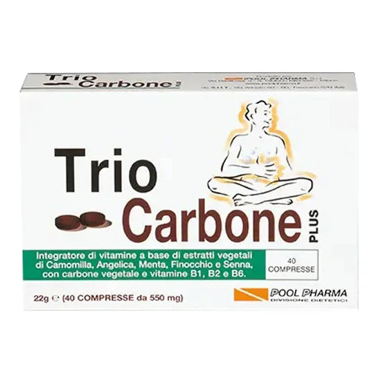 Pool Pharma Trio Carbone Plus 40 compresse Integratori