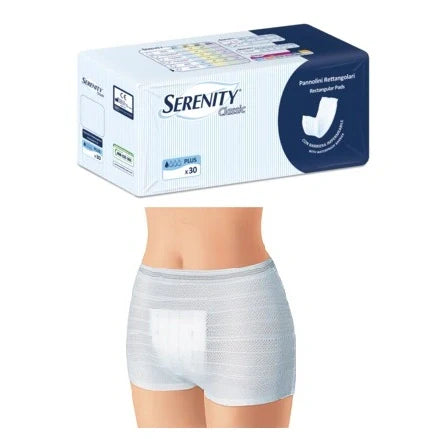 Serenity Pannoloni Rettangolari 30 Pezzi Dispositivo Medico