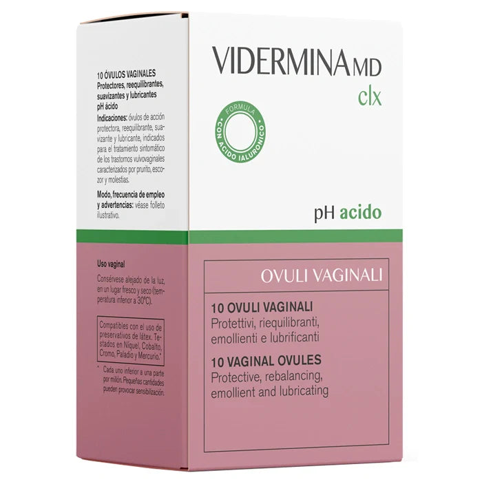 Vidermina CLX Ovuli Vaginali 10pz, Dispositivo medico
