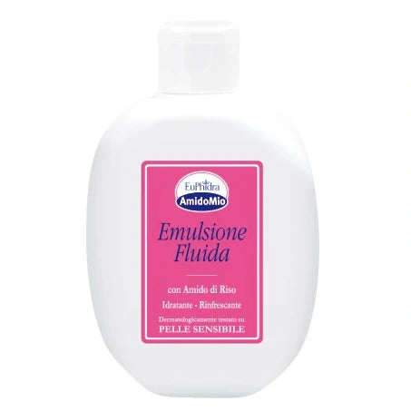 Euphidra AmidoMio Emulsione Fluida 200 ml, cosmetico idratante per pelle sensibile